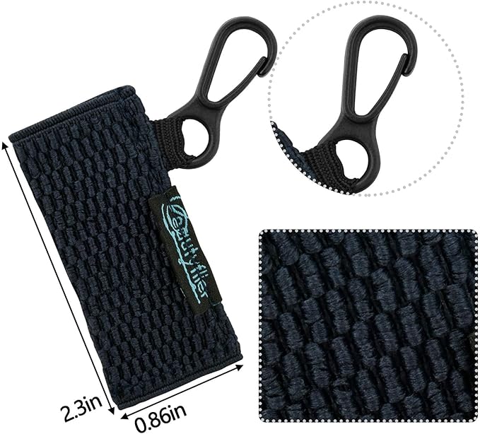 Beautyflier Cute Elastic Lip Balm Holder Keychain, Lipstick Sleeve Chapstick Sleeve Holder for Burts Bees Chapstick-FemmiqueWomen