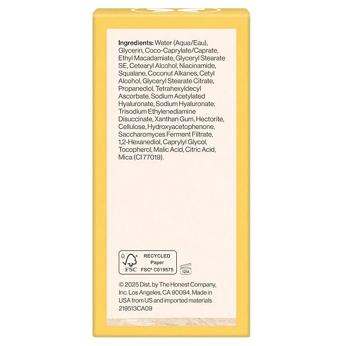 Honest Beauty Everyday Radiance Vitamin C Lightweight Moisturizer | Brightens + Improves Skin Tone | Gentle for Sensitive Skin, Fragrance Free, Vegan | 1.7 fl oz-FemmiqueWomen