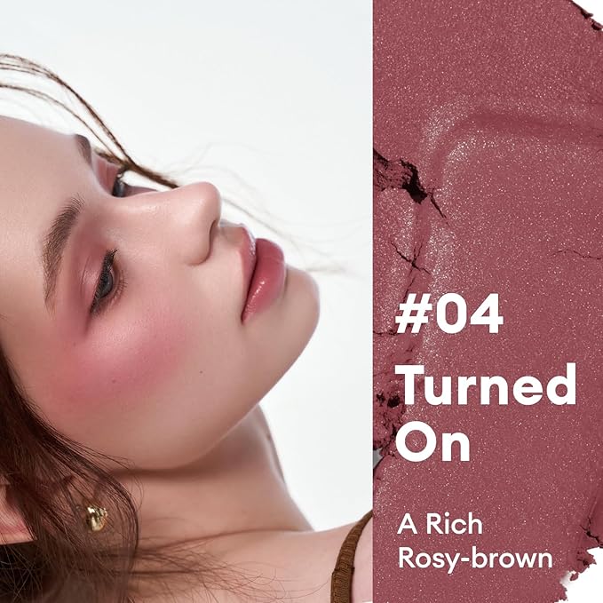 ITY Mood Blush, Blush for Cheeks Makeup,Moisturizing Creamy Blush Dual Funtions, Highly Spreadable, 0.18 oz (5.2g) in Turned On-FemmiqueWomen