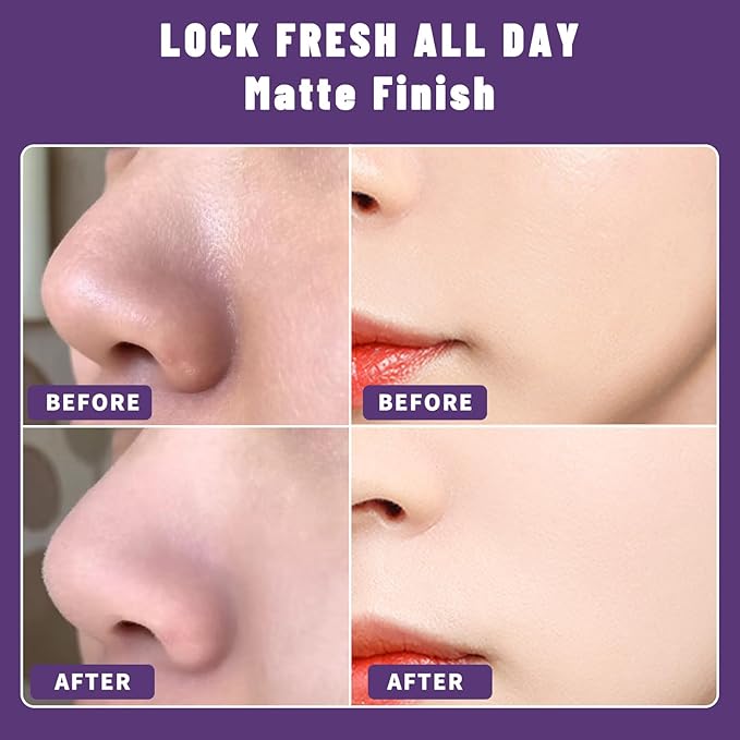 UCANBEMAKUP Long Lasting Makeup Setting Spray Kit- 6.76 Fl oz Hydrating Matte Finish Mist Lightweight Face Make up Fixer +Translucent Loose Setting Powder+2PC Sponge Puff Set-FemmiqueWomen