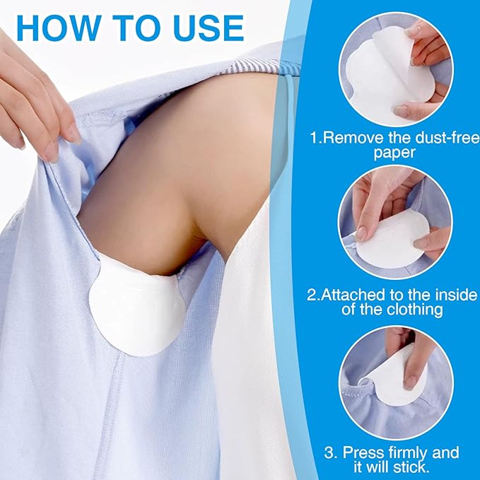 200PCS Underarm Sweat Pads for Women Men, Disposable Ultra-Absorbent Invisible Arm Pit Sweat Guards-FemmiqueWomen