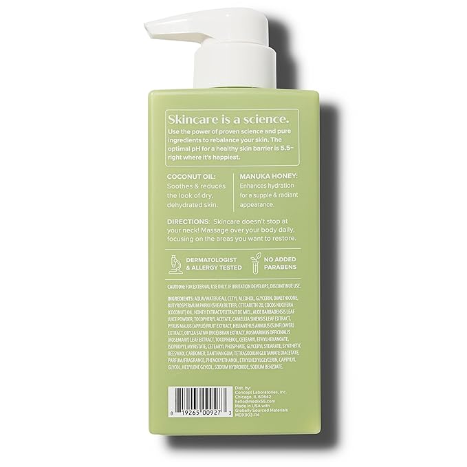 MEDIX Coconut Body Lotion + Manuka Honey Cream | Natural Coconut Oil Lotion For Women & Men | Moisturizer Cream Body Butter Skin Care Balm For Stretch Marks, Cellulite, & Dry Skin, 15 Fl Oz-FemmiqueWomen