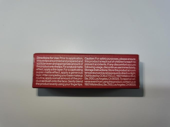 ITY Velvet Matte Finish Lip Stain-Mousse Textured Lip Clay, Red Shade, Conceals Lip Lines, Rich Pigment Lip Tint Lipsticks, 0.14 oz (4g) in Ruby-FemmiqueWomen