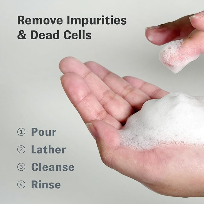 BIOCHEM Beauty Filter Powder Face Wash with Fruit Enzyme, Daily Wash with Papaya & Pineapple Enzyme, Gentle Plant-Based Low pH Exfoliator Cleanser for Women & Men, Sensitive Skin (1.59 fl oz / 45 g)-FemmiqueWomen