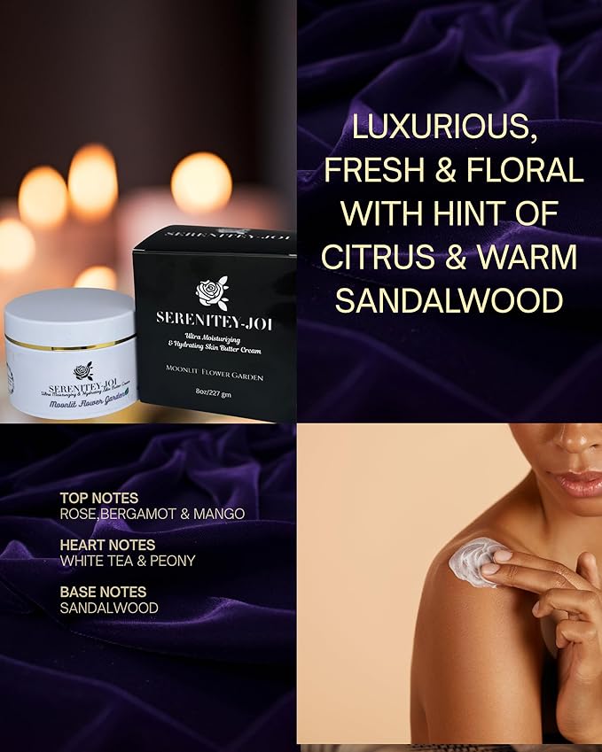 Ultra Moisturizing & Hydrating Body Butter Cream with Botanical Oils, Natural Ceramides, Hyaluronic Acid, Squalane, Cupuacu & Mango Butters-Heal, Soften & Repair Dry Skin 8oz-FemmiqueWomen