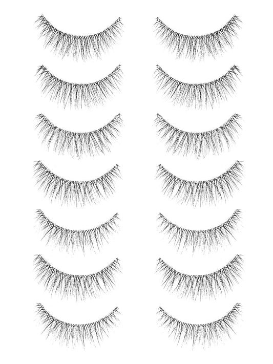 False Lashes Natural Look Wispy Eyelashes 13MM Eye Lash Pack for Daily C Curl Natural Lashes 7 Pair Siligli-FemmiqueWomen