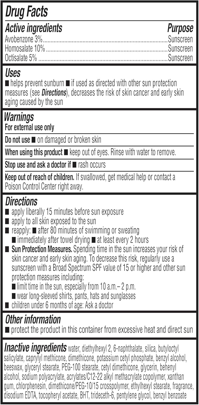 Amazon Brand - Solimo Sheer Face Sunscreen, Formulated without Octinoxate & Oxybenzone, Unscented, 3 fl oz (Pack of 1)-FemmiqueWomen