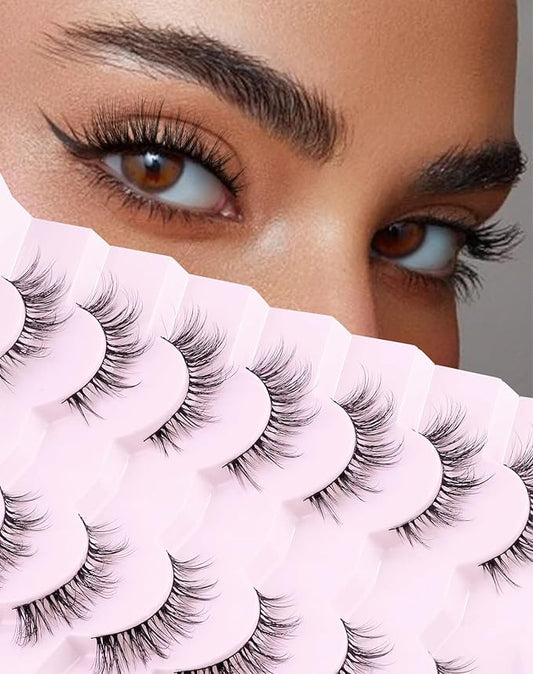 False Eyelashes Cat Eye Lashes Wispy Lashes Fake Lashes Natural Lashes Fake Eyelashes Natural Eyelashes Mink Lashes UP14-FemmiqueWomen