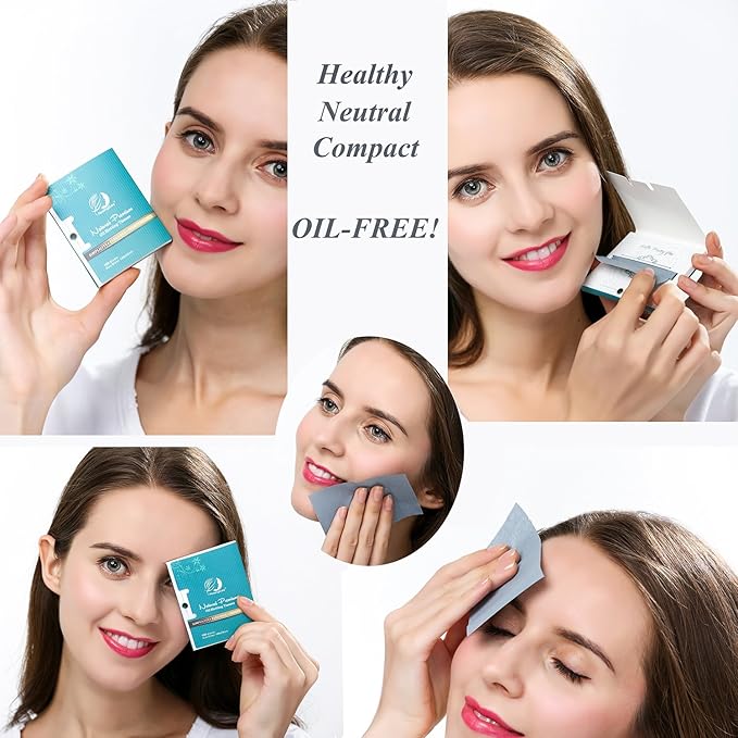 Premium Facial Oil Blotting Paper, 200 Counts - Natural Bamboo Charcoal Face Blotting Sheets, Easy Take Out Design - Top Handy Oil Absorbing Tissues - Oily Skin Care or Make Up Must Have!-FemmiqueWomen