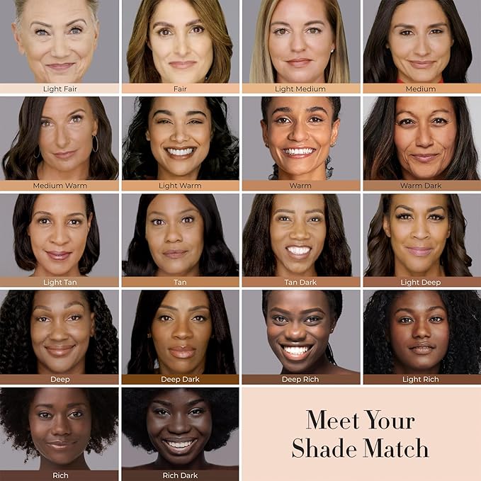 LUMINESS Silk Airbrush Spray Foundation & Buffing Brush Kit – Full Coverage Foundation & Dual-Sided Buffing Brush - Buildable Coverage, Anti-Aging Formula Hydrates & Moisturizes - Neutral Fair-FemmiqueWomen