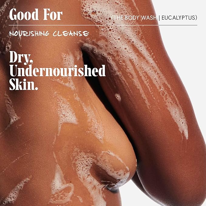 Nécessaire The Body Wash Eucalyptus - Natural Body Wash for Women & Men, Replenishing Shower Gel with Niacinamide, Vitamin C/E + Omega 6/9. Oil-In-Gel Cleanse, 8.4 fl oz.-FemmiqueWomen