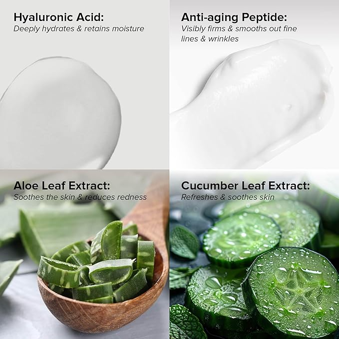 DRMTLGY Essential Facial Cleanser - Gentle Face Cleanser and Face Wash for Women and Men with Anti-Aging Peptides & Hyaluronic Acid. 6.9 fl oz, 2 Pack-FemmiqueWomen