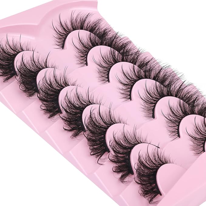 Fox Eye Lashes Wispy Faux Mink Lashes Volume Fairy Cat Eye Lashes That Look Like Extensions Spiky Fake Eyelashes Natural Look-FemmiqueWomen