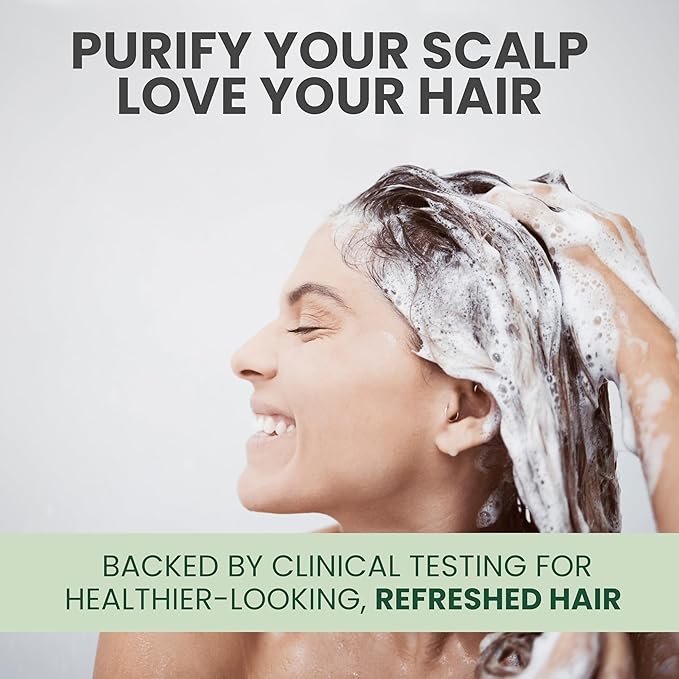 Tea Tree Oil Shampoo MaxTherapy, Itchy Scalp Relief, Refreshes & Cleanses Dandruff & Buildup, Clarifying for Oily Hair, Women & Men, 16 fl oz-FemmiqueWomen