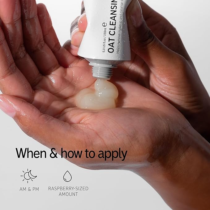 The INKEY List Oat Cleansing Balm Duo, Rich Balm Removes Makeup and Impurities, Reduces Redness, 5.0 fl oz (2 Pack)-FemmiqueWomen