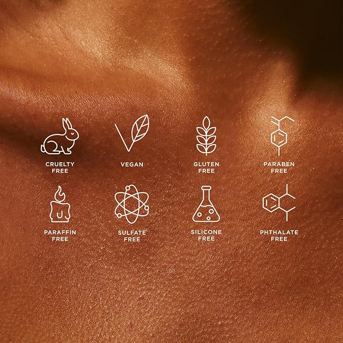 '+ Lux Unfiltered N°32 Deep Gradual Self Tanner, Hydrating Self Tanning Lotion with Shea Butter & Squalane - Non-Sticky, No Transfer, Natural-Looking Tan - Vegan & Cruelty-Free Sunless Tanner - Santal-FemmiqueWomen