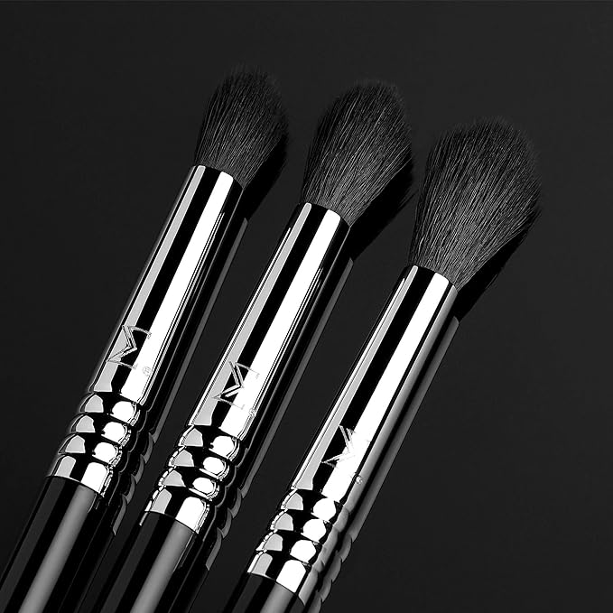 Sigma Beauty Deluxe Blending Brush Set – Professional Grade Eyeshadow Brush Set with 9 Full Size Blending Brushes Featuring Extra Soft Fibers for Precise, Controlled, & All-Over Eyeshadow Blending-FemmiqueWomen