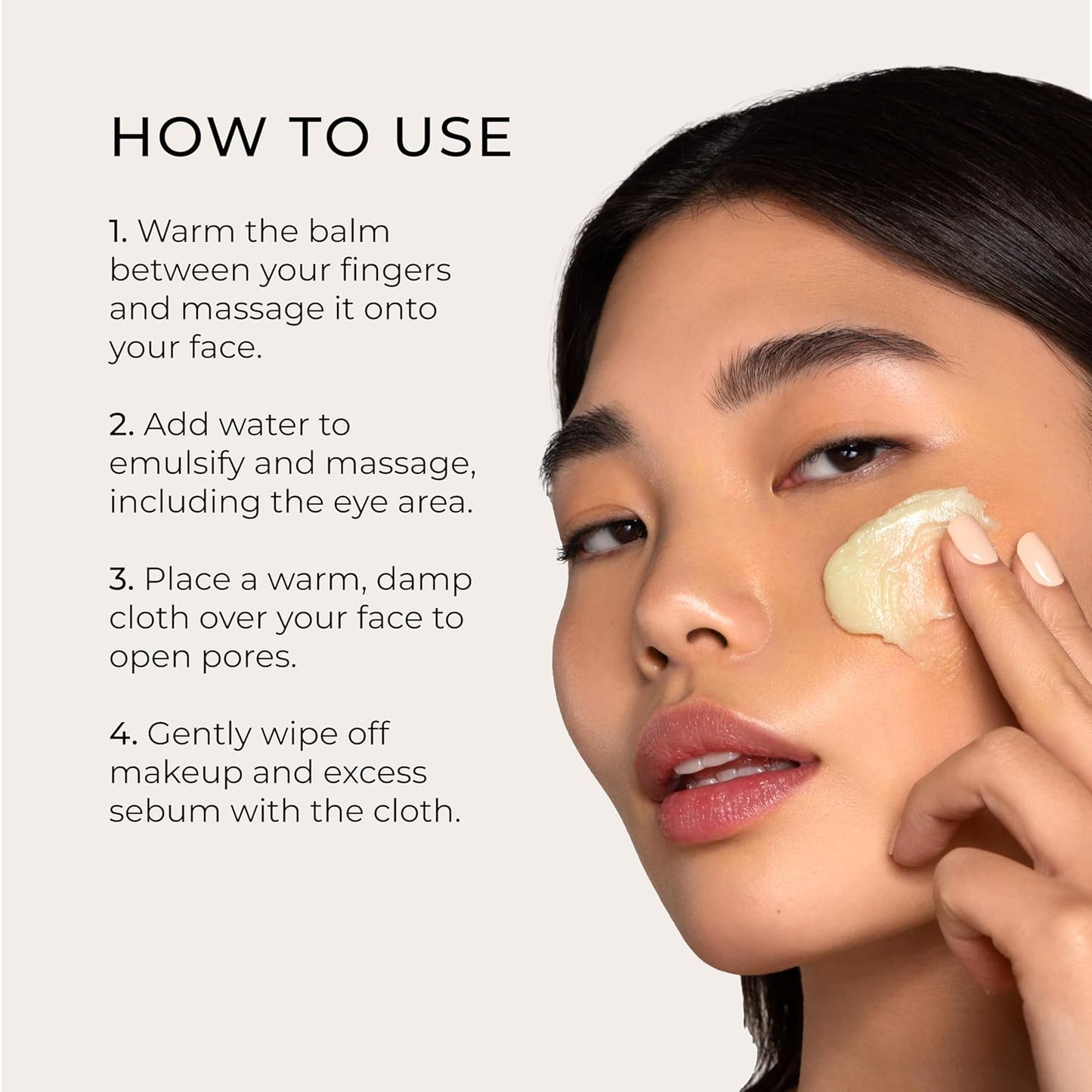 The Calm Balm, Gentle Makeup Remover & Deep Cleansing Balm, Removes Waterproof Makeup & Impurities, Vegan Korean Face Cleanser for All Skin Types, 2.82 OZ (80g)-FemmiqueWomen