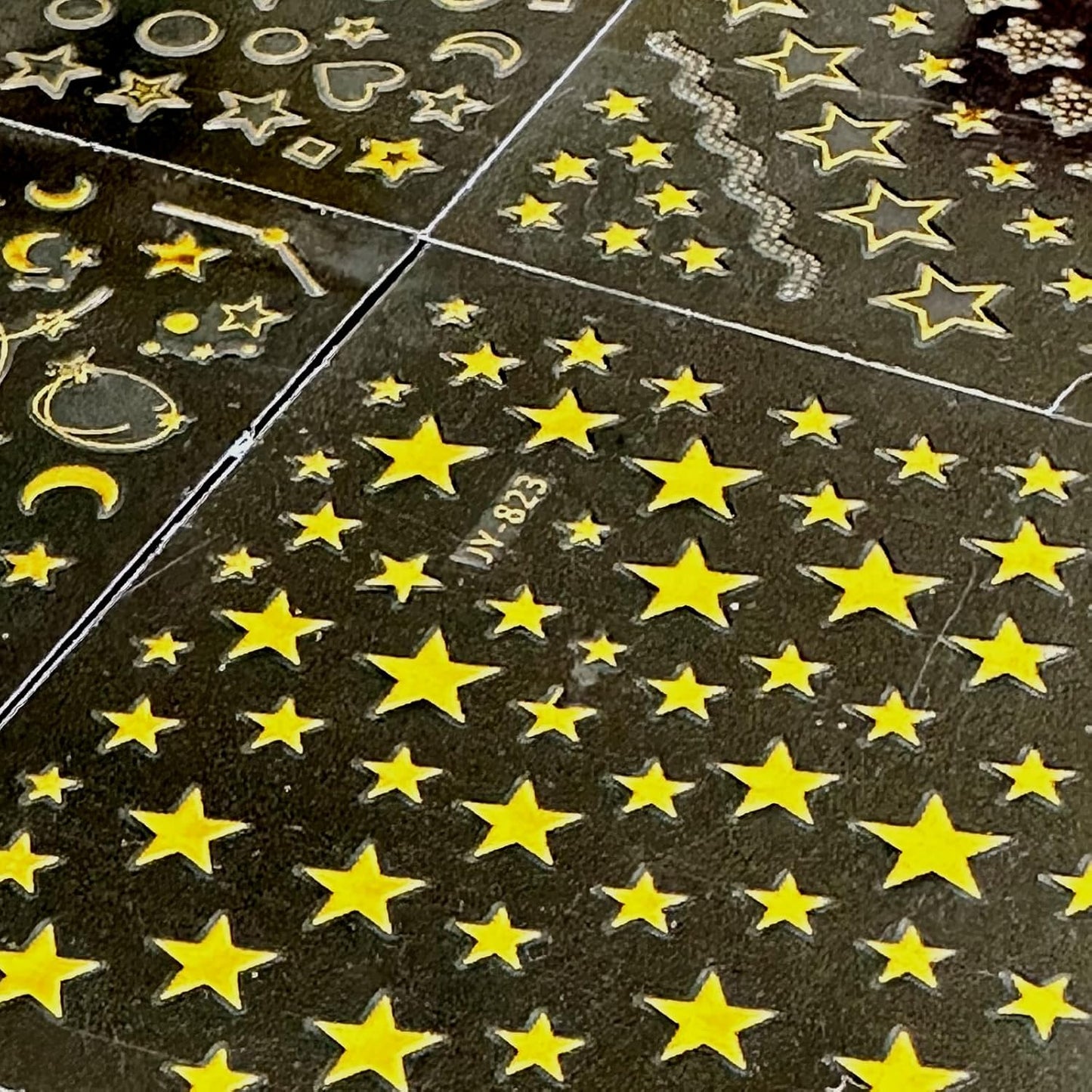 30 Sheets Gold Nail Stickers Decals Gold Star Line Nail Decals 3D Self-Adhesive Nail Art Stickers Flower Butterfly Nail Supplies for DIY Acrylic Nails for Women-FemmiqueWomen