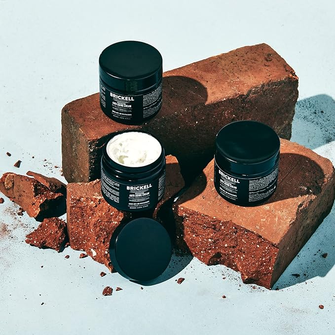 Brickell Men's Revitalizing Anti-Aging Cream For Men, Face Moisturizer For Face To Reduce Fine Lines and Wrinkles, Natural and Organic Anti Wrinkle Night Face Cream, 2 Ounce, Scented-FemmiqueWomen
