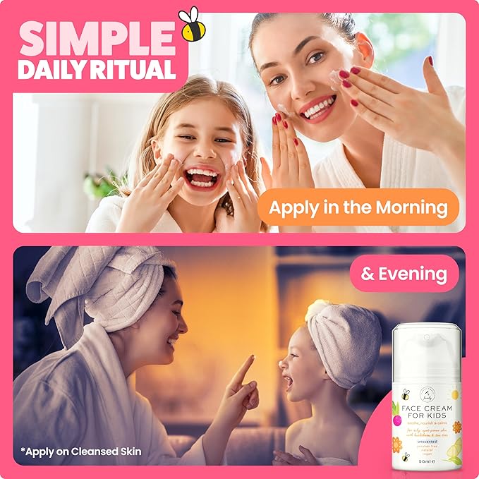 Award-Winning Kids Face Cream - Gentle & Calming Moisturizer with Natural Ingredients for Sensitive & All Skin Types - Fragrance-Free-FemmiqueWomen
