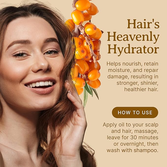 Bella Terra Oils Pure Sea Buckthorn Oil – 1gallon, Enhances Hair and Skin Appearance, Rich in Nutrients, Non-Greasy, Quick Absorbing-FemmiqueWomen