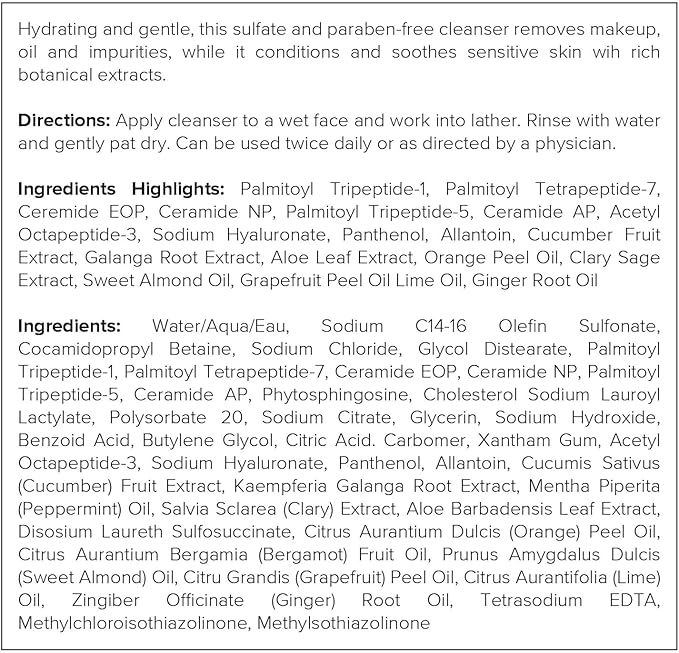 DRMTLGY Essential Facial Cleanser - Gentle Face Cleanser and Face Wash for Women and Men with Anti-Aging Peptides & Hyaluronic Acid. 6.9 fl oz, 2 Pack-FemmiqueWomen