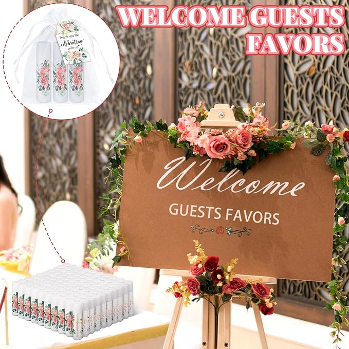 100 Pack Thank You Gifts Lip Balm Bulk Party Supplies Employee Appreciation Gifts for Guests Wedding Bridal Shower Bachelorette Gifts Baby Shower Favors for Coworkers Women Homeless Nurse-FemmiqueWomen