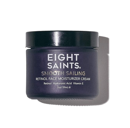 Eight Saints Retinol Facial Moisturizer Cream, For Firming Face, Neck & Eye Wrinkles and Lines, Deep Hydrating Lotion, Fragrance-Free, 2 Ounces-FemmiqueWomen