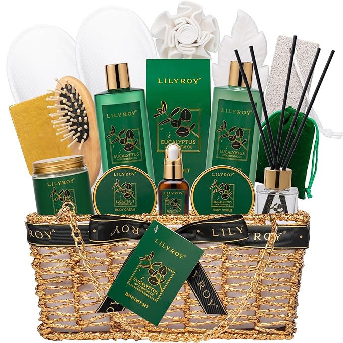 18-Piece Luxury Spa Gift Basket Set for Fathers Day Bath & Body Care Kit for Women & Men Perfect Gift for Christmas Mother's Day Birthday with Shower Gel & More Great for Holidays & Special Occasions-FemmiqueWomen