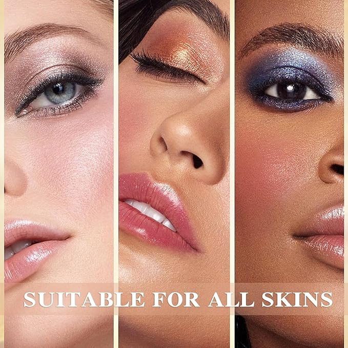 3 Colors Blush Palette,Matte Contour Makeup Blush for Cheeks,Waterproofing Highly Pigmented Face Cheek Blusher with Make Up Brush A12-FemmiqueWomen