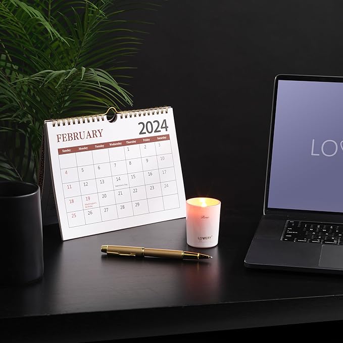 Womens Gifts, Candle Gifts for Women with 2024 Wall Calendar, 12 Unique Scented Aromatherapy Soy Candles & Gold Pen, 12 Month Advent Calendar, Home Candle Birthday Gift Set for Women & Men-FemmiqueWomen