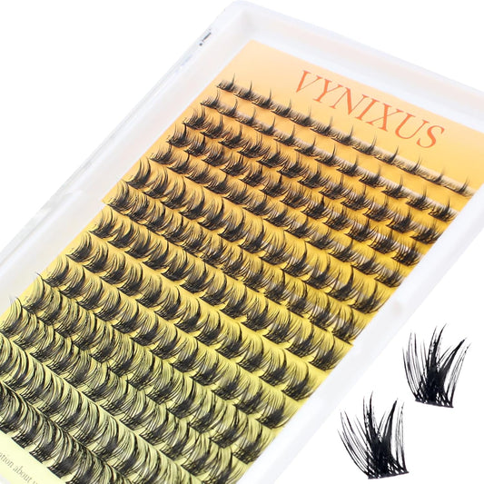 Eyelash Clusters Fluffy Lash Clusters Wispy Individual Lashes WideSpan Cluster Eyelash Extensions Natural Cluster Lashes Ultra-Thin Band (Magic-0.07D-Mix8-16)-FemmiqueWomen
