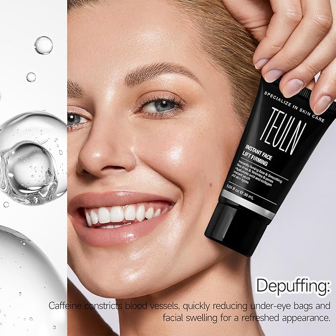 2.0 Instant Face Lift Cream,Instant Face Tightener,Smoothing Fine Lines, Deep Wrinkles and Pores ，Rapidly Improves the Look of Aged Skin 1.01oz-FemmiqueWomen