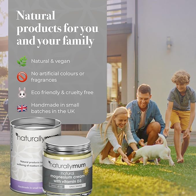 Magnesium Cream with Vitamin D3 [4 Fl Oz] - Magnesium Calm Cream and Vitamin D Lotion - Magnesium D3 Cream - Calming Cream Magnesium and Vitamin D - Turmeric & Arnica Cream - Unscented-FemmiqueWomen