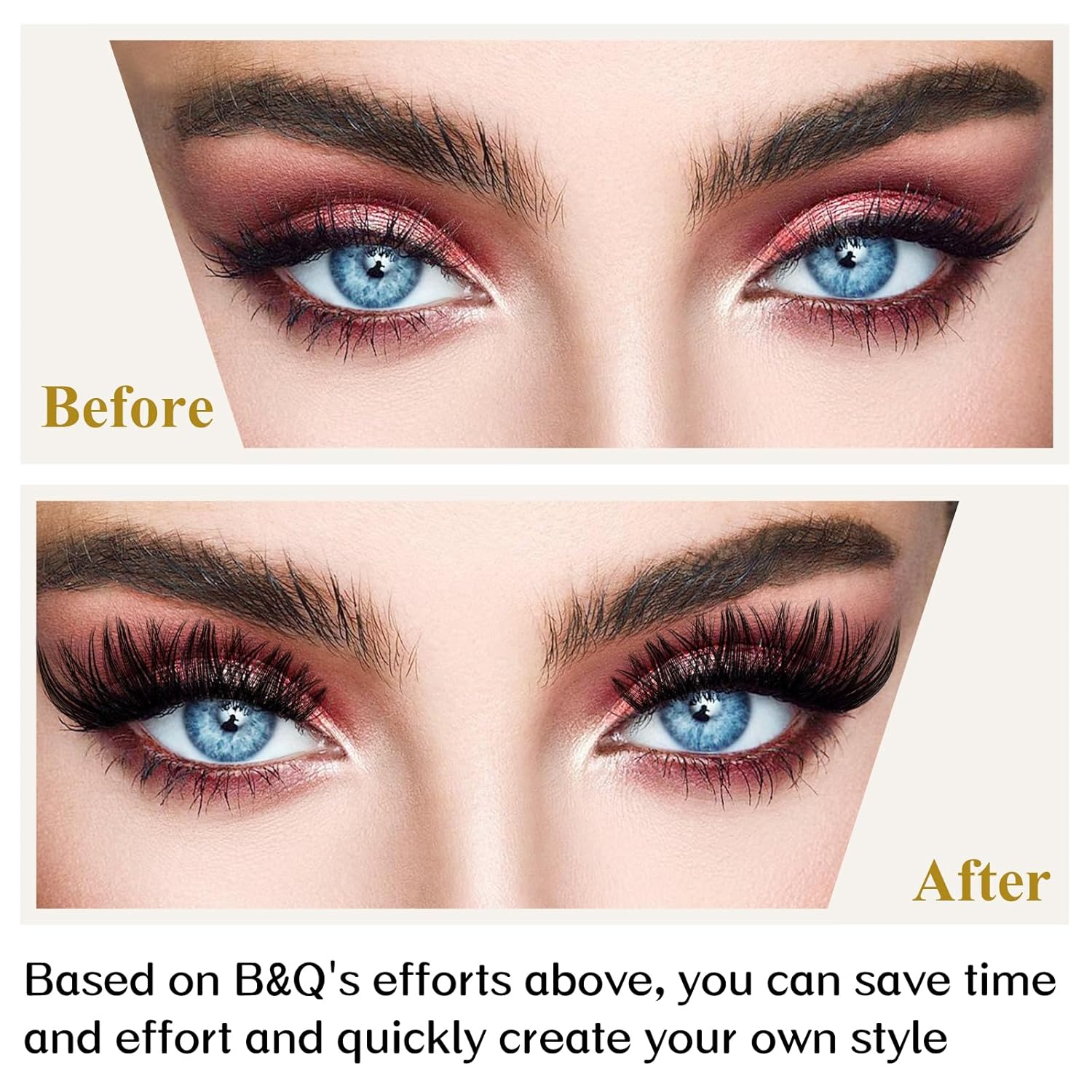 Lash Clusters B05 D Curl 16 mm DIY Eyelash Extensions 72 Clusters Lashes C D Curl B&Qaugen Fluffy Individual Lashes Eyelash Clusters Extensions Individual Lashes Cluster DIY at Home (B05,16 mm)-FemmiqueWomen
