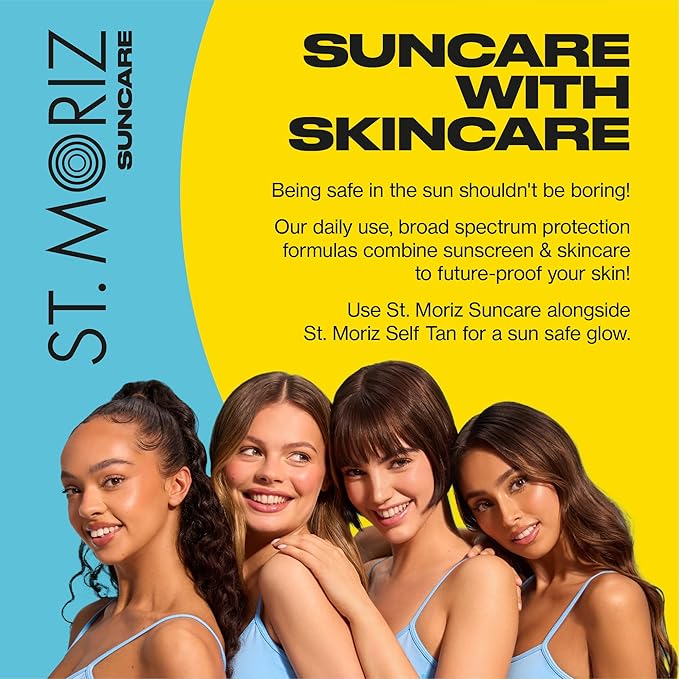 St Moriz Suncare SPF - Sunscreen - Broad Spectrum Protection Water Resistant Sunscreen Moisturizing Lotion + Vitamin E - Oxybenzone & Octinoxate Free - Vegan - Body, 50, Sun Protection Factor (SPF)-FemmiqueWomen