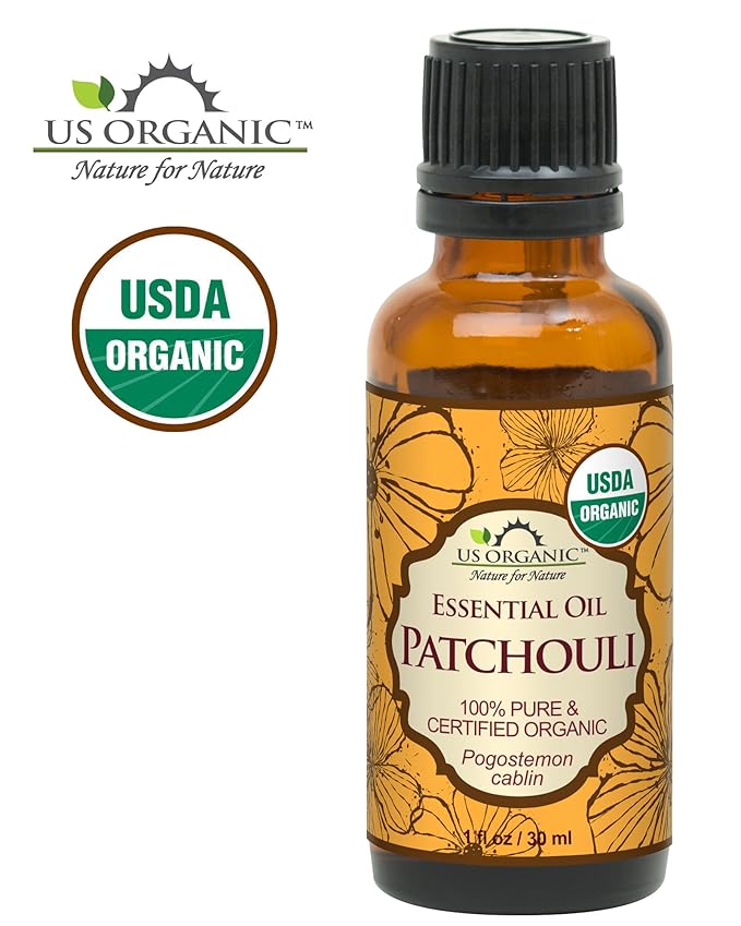 US Organic 100% Pure Patchouli Essential Oil - USDA Certified Organic, Steam Distilled - W/Euro droppers (More Size Variations Available) (30 ml / 1 fl oz)-FemmiqueWomen