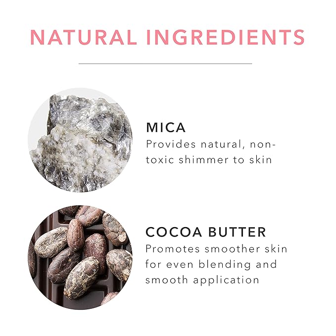 100% PURE Powder Blush (Fruit Pigmented), Chiffon, Soft Shimmery Finish, Nourishes Skin w/Rosehip Oil, Cocoa Butter, Natural Makeup (Soft Pink) - .32 oz-FemmiqueWomen