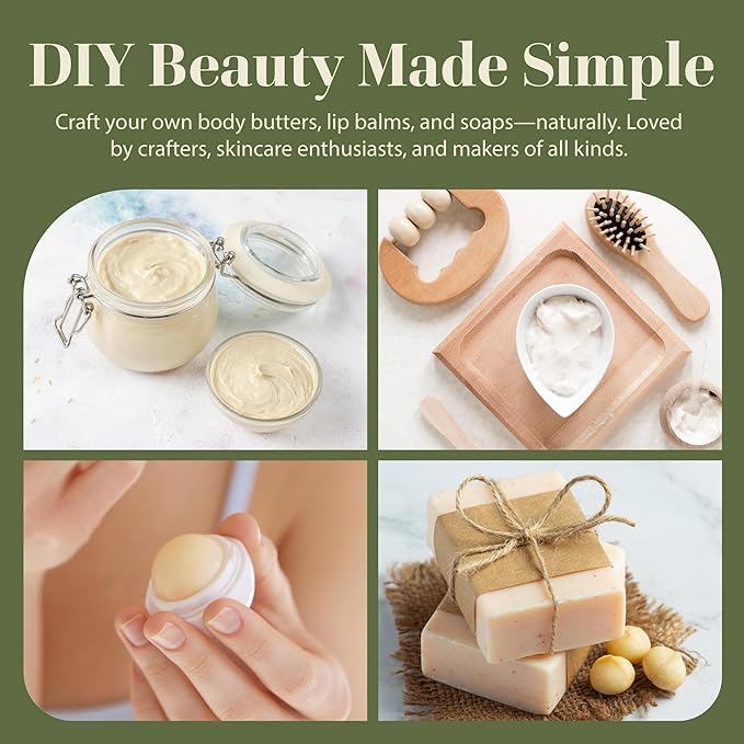 era of nature Organic Unrefined Raw Mango Body Butter Block 8oz - Moisturizing Mango Seed Raw Butter Bar for Skin & Hair, DIY Lip Balm Base, Cream, Soap & Lotion Making Supplies Kit, Personal Skincare-FemmiqueWomen