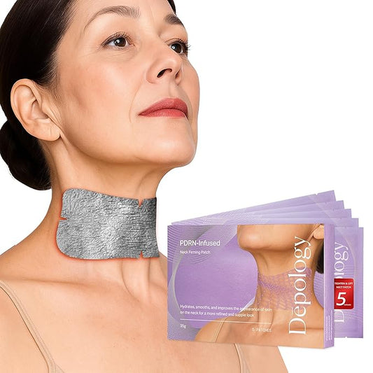 depology Tightening and Lifting Neck Wrinkle Patches with Cream, PDRN Deep Collagen Neck Mask, Firming Patch with PDRN、Collagen and Niacinamide Cream-FemmiqueWomen