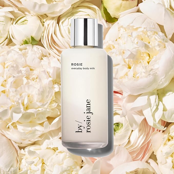 By Rosie Jane Everyday Body Milk (Rosie) - Hydrating Toner & Body Moisturizer to Help Even Skin Tone - Infused with Soothing Aloe Vera and Turmeric Root to Promote Anti-Aging (5 Ounce)-FemmiqueWomen