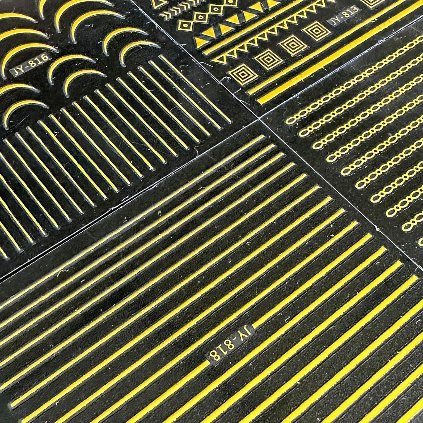 30 Sheets Gold Nail Stickers Decals Gold Star Line Nail Decals 3D Self-Adhesive Nail Art Stickers Flower Butterfly Nail Supplies for DIY Acrylic Nails for Women-FemmiqueWomen