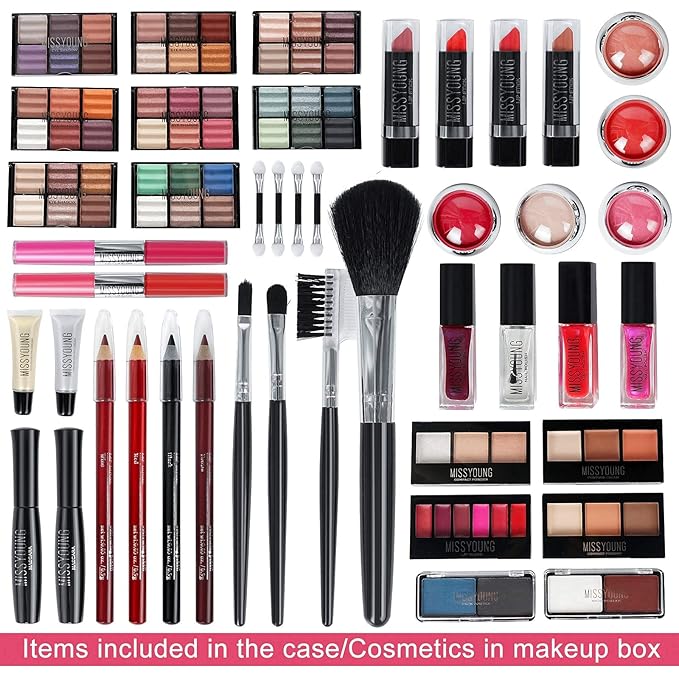 102 Colors Professional make up set, All in one makeup kit for women full kit, Cosmetics teenagers, Makeup palette-FemmiqueWomen