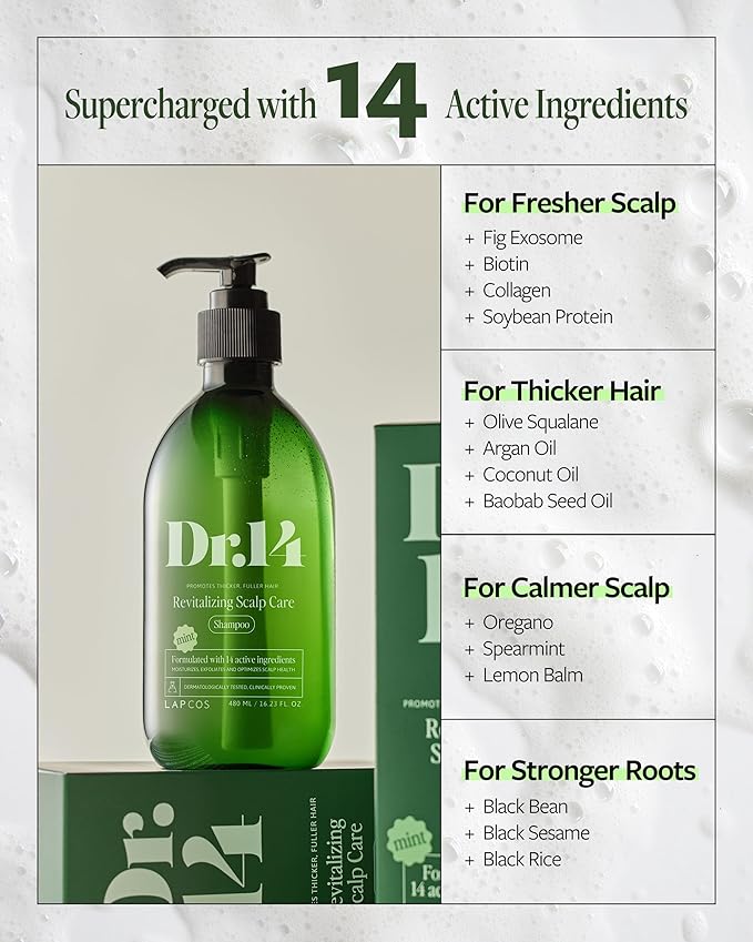 LAPCOS DR.14 REVITALIZING SCALP CARE SHAMPOO-FemmiqueWomen