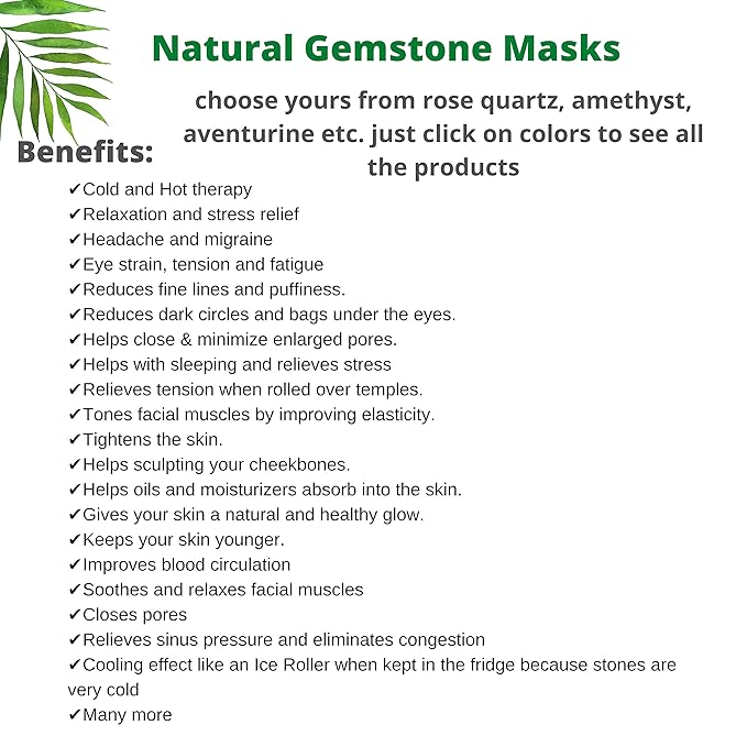 100% Authentic Amethyst Mother's day Gift Set Amethyst Eye Mask Amethyst Jade Roller & Gua Sha Set Facial Mask Instant Puffiness promote relaxation and relief stress.-FemmiqueWomen