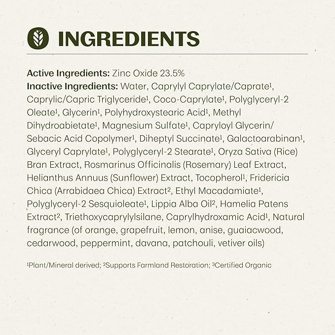 Thrive Natural Care Reef Safe Sunscreen SPF50 - Hawaii 104 Reef Act Compliant - Mineral Sunscreen Non-Nano Zinc Oxide - Vegan, (5.8 Oz (Pack of 1))-FemmiqueWomen