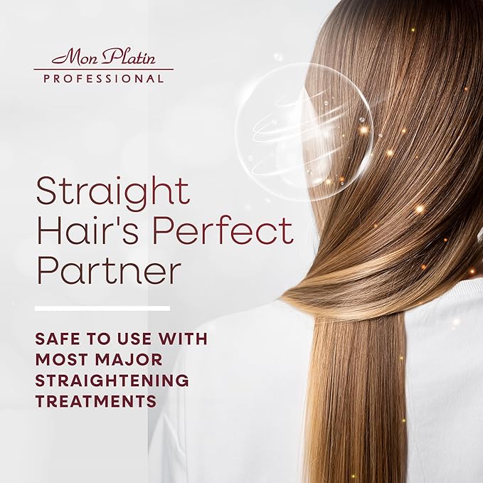 Mon Platin Natural Silk Therapy Salt-Free Shampoo for Straightened Hair - Protects Keratin & Brazilian Treatments, Sulphate-Free Formula, Keeps Hair Vibrant, 400ml-FemmiqueWomen