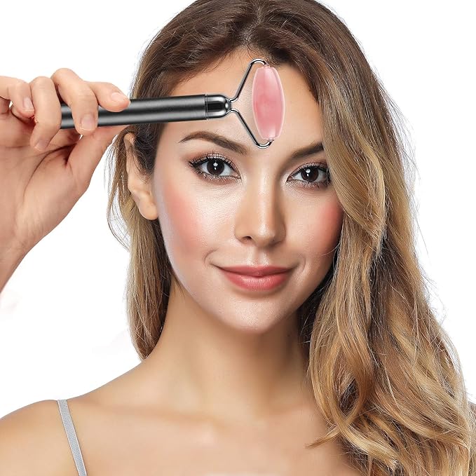 3-IN-1 Electric Jade Roller 3D Roller Facial Roller & Face Massager,Black-FemmiqueWomen