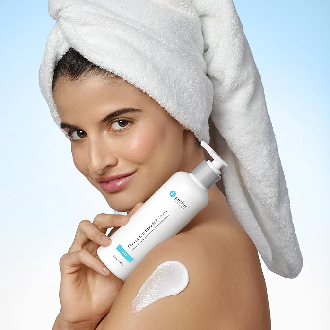 Perfect Image Gly + Sal Exfoliating Body Lotion, 8% Glycolic Acid and 2% Salicylic Acid Lotion Enhanced with Green Tea, Papaya, Bearberry, Licorice and Amino Complex-FemmiqueWomen